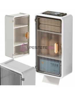 Водоустойчив PVC шкаф с поставка за хартия и телефон